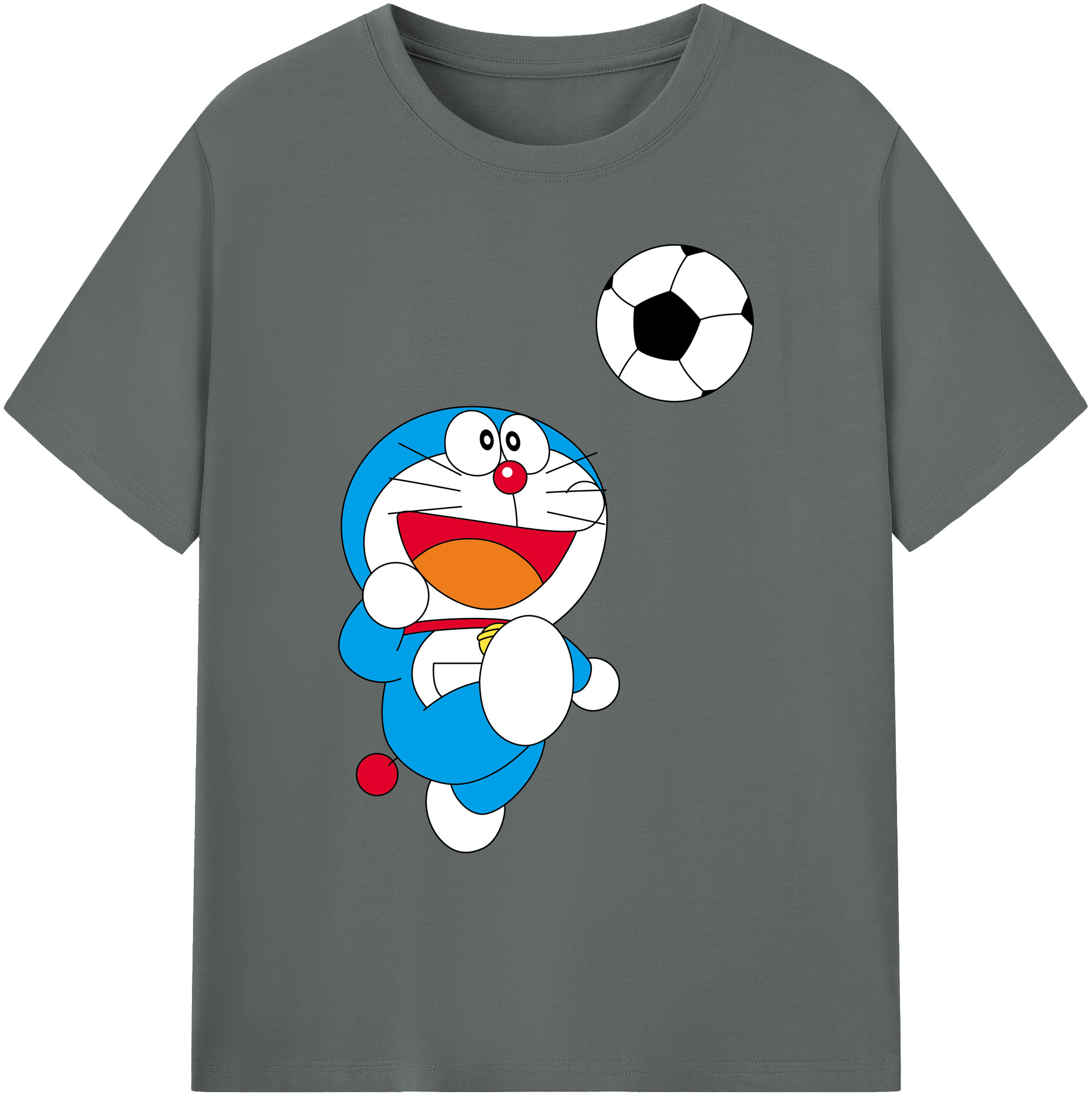 （画像用） ドラえもん Doraemon 綿100％ メンズ半袖Tシャツ｜肌触りやわらか＆通気性